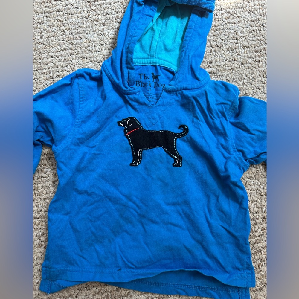 The Black Dog hooded thick shirt